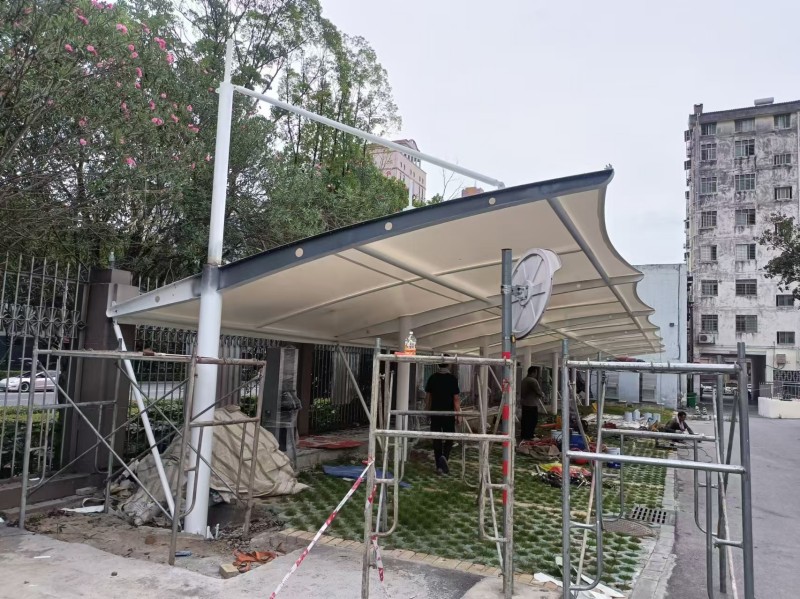 宝鸡厂区仓储推拉雨棚哪家靠谱？可伸缩推拉棚生产安装公司-1